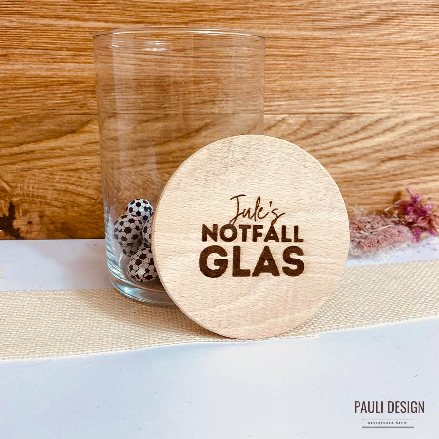 Notfall-Vorratsglas Personalisiert